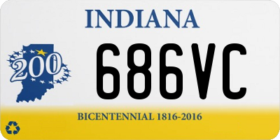 IN license plate 686VC