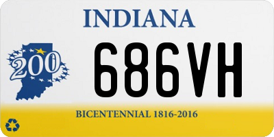 IN license plate 686VH
