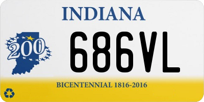 IN license plate 686VL