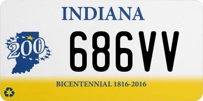 IN license plate 686VV