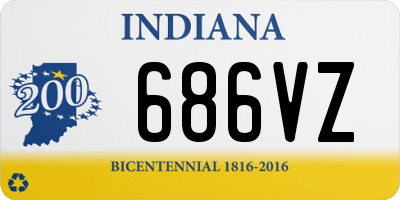 IN license plate 686VZ