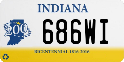 IN license plate 686WI