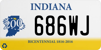 IN license plate 686WJ