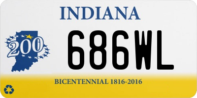 IN license plate 686WL