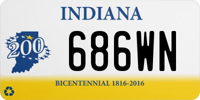 IN license plate 686WN