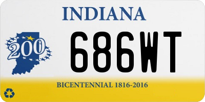 IN license plate 686WT