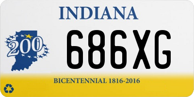 IN license plate 686XG