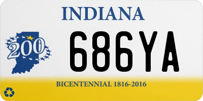 IN license plate 686YA