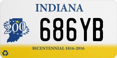 IN license plate 686YB