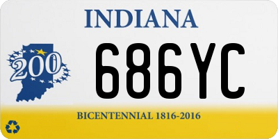 IN license plate 686YC