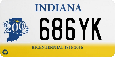 IN license plate 686YK