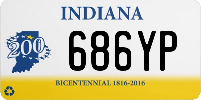 IN license plate 686YP