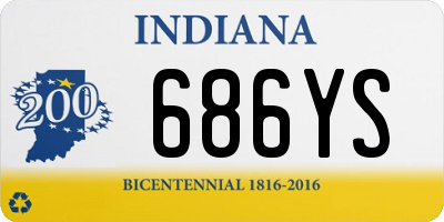 IN license plate 686YS