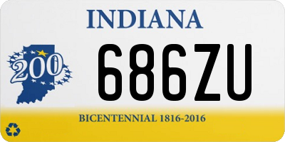 IN license plate 686ZU