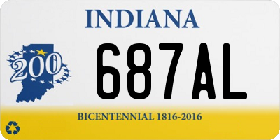 IN license plate 687AL