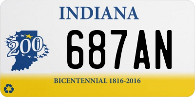IN license plate 687AN