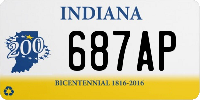 IN license plate 687AP