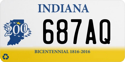 IN license plate 687AQ