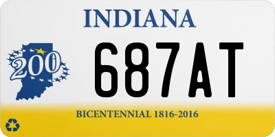 IN license plate 687AT