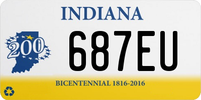 IN license plate 687EU