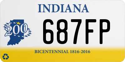 IN license plate 687FP