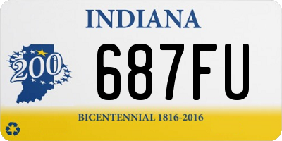 IN license plate 687FU