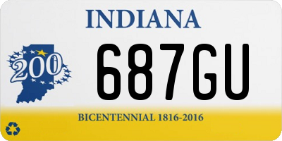 IN license plate 687GU