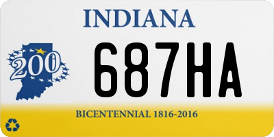 IN license plate 687HA
