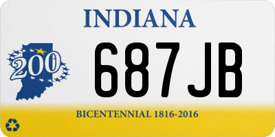 IN license plate 687JB