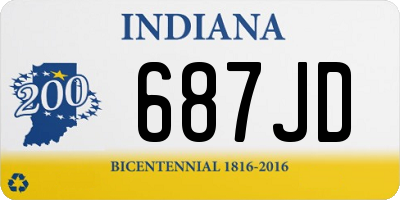 IN license plate 687JD