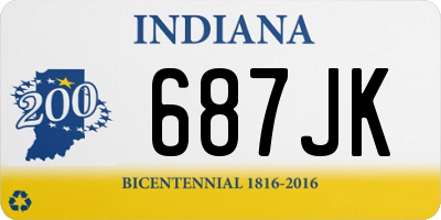 IN license plate 687JK