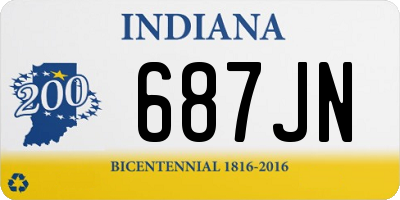 IN license plate 687JN