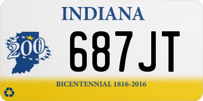 IN license plate 687JT