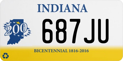 IN license plate 687JU