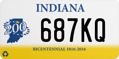 IN license plate 687KQ