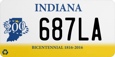 IN license plate 687LA