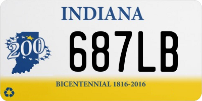 IN license plate 687LB