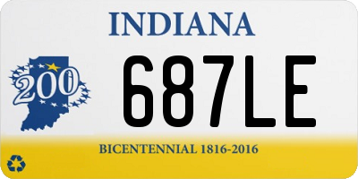 IN license plate 687LE