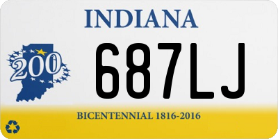 IN license plate 687LJ