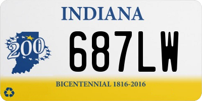 IN license plate 687LW