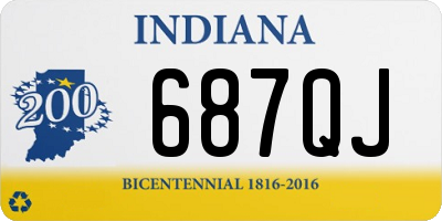 IN license plate 687QJ