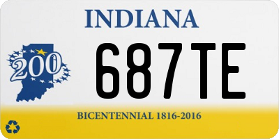 IN license plate 687TE