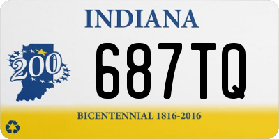 IN license plate 687TQ