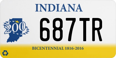 IN license plate 687TR