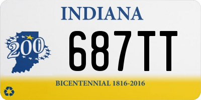 IN license plate 687TT