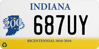 IN license plate 687UY
