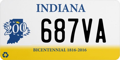 IN license plate 687VA