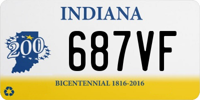 IN license plate 687VF