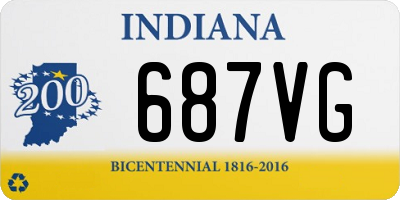 IN license plate 687VG