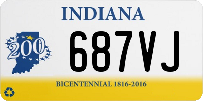 IN license plate 687VJ